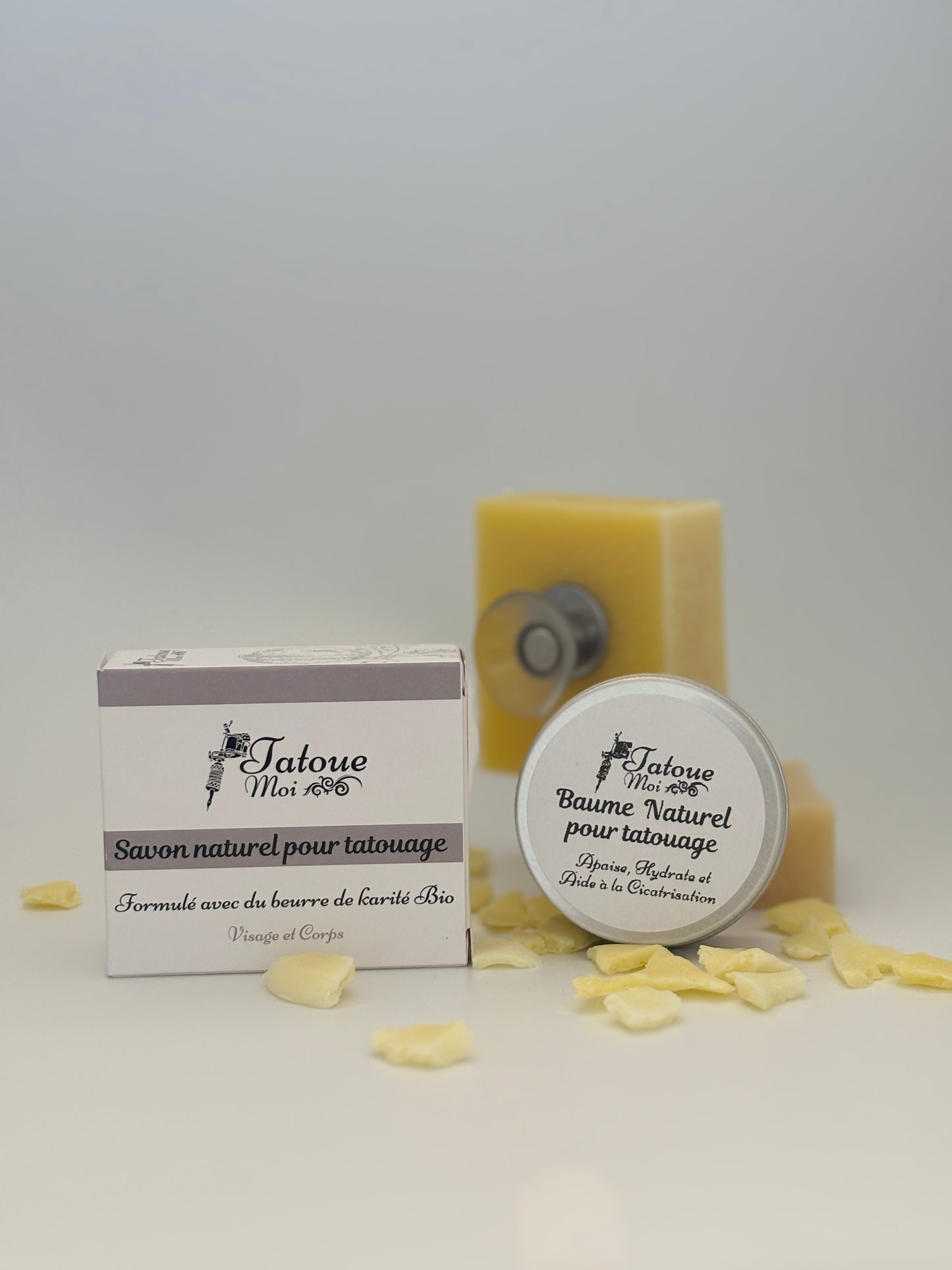 Coffret cadeau - Savon, baume et porte savon